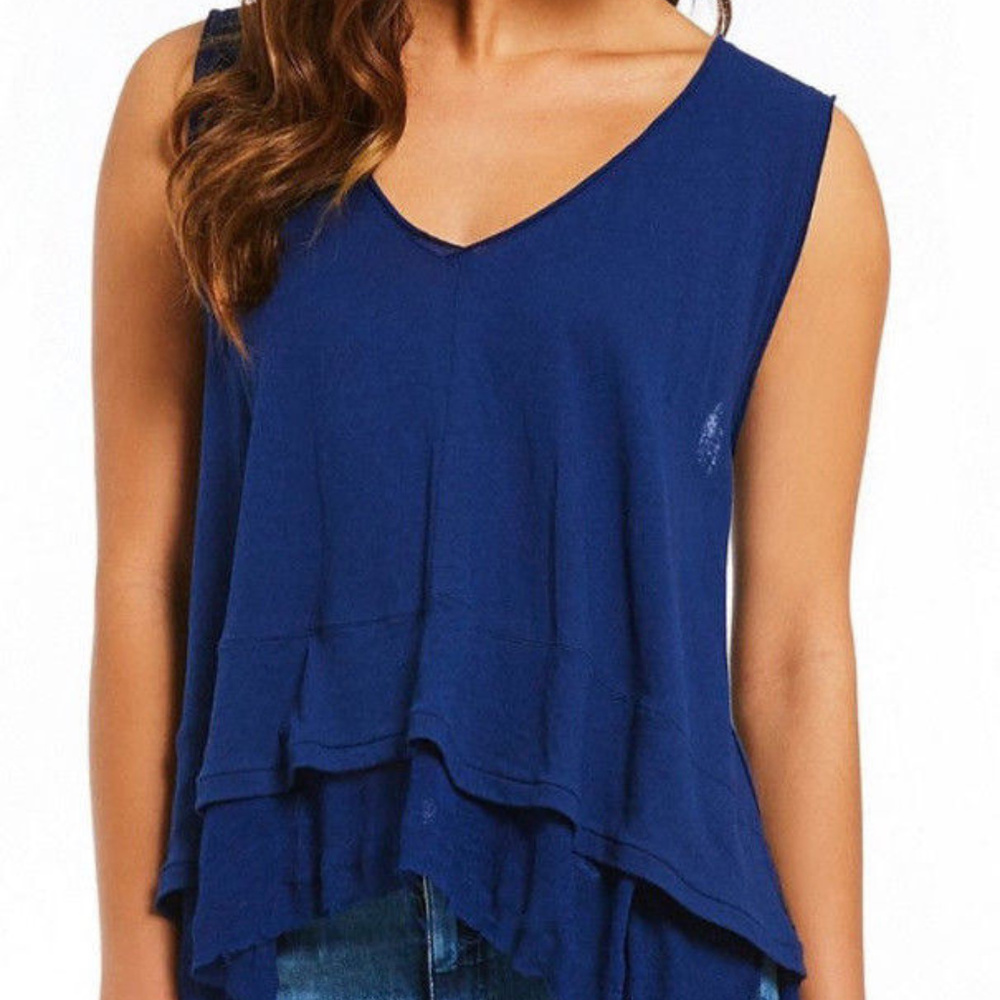 Free People Peachy Tank - Navy